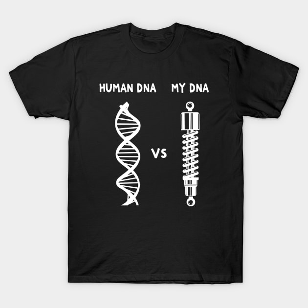 Human DNA Car Guy DNA Funny Car Enthusiast T-Shirt by Crazyshirtgifts